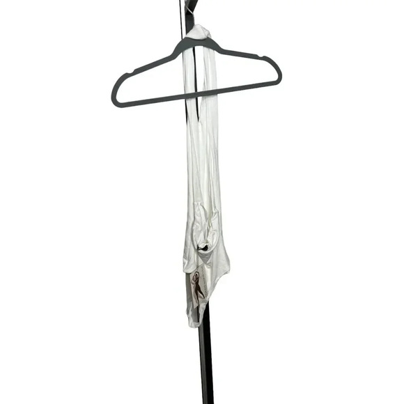 Naked Wardrobe So Twisted Halter Bodysuit in White - Picture 4 of 7